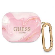 Guess - Guess Marble Collection Skal AirPods Pro - Rosa
