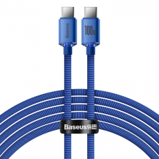 BASEUS - Baseus USB-C till USB-C Kablar 100W 2m - Blå