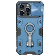 Nillkin - Nillkin iPhone 14 Pro Max Skal Magsafe CamShield Armor Pro Magnetic - Blå