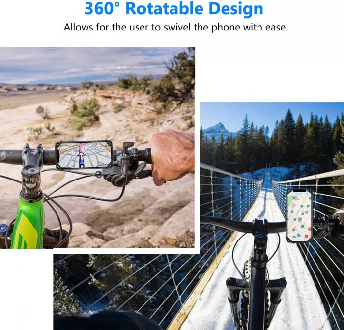 A-One Brand - Universal Borttagbar mobilhllare till cykel - Passar Mobiler 4