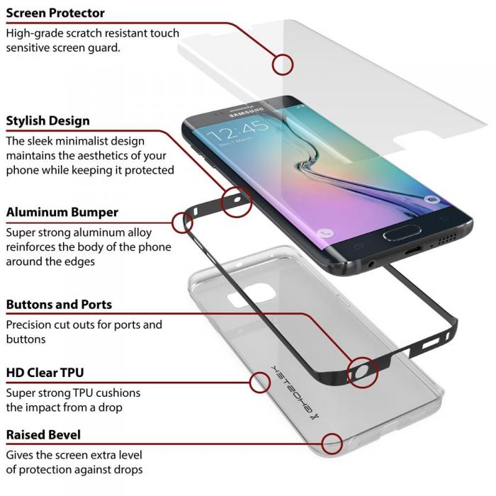 Ghostek - Ghostek Cloak Skal till Samsung Galaxy S6 Edge Plus - Svart