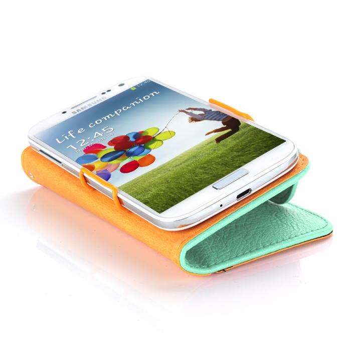 UTGATT4 - Kalaideng Plnboksfodral till Samsung Galaxy S4 i9500 (Turkos)