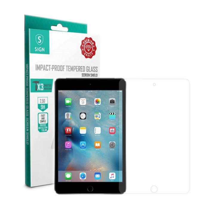 UTGATT4 - SiGN Skrmskydd i hrdat glas fr iPad Mini 4