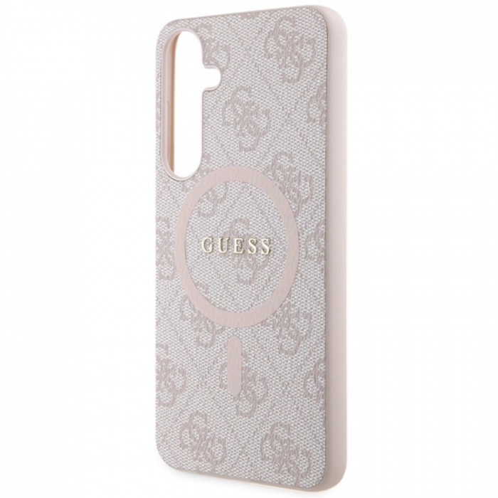 Guess - Guess Galaxy S24 Plus Mobilskal Magsafe 4G Collection - Rosa