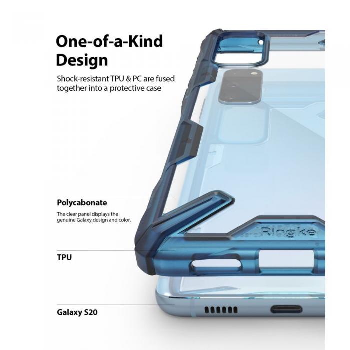 UTGATT5 - RINGKE Fusion X mobilskal till Galaxy S20 Space Blue