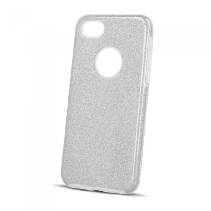 TelForceOne - Glitter Skal fr iPhone 13 - Skyddande Silver Mobilfodral