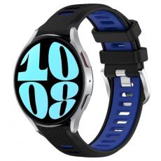 Taltech - Galaxy Watch 6 44mm Armband - Svart/Blå