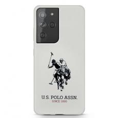 US Polo - US Polo Silicone Logo Skal Galaxy S21 Ultra - Vit