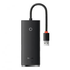BASEUS - Baseus HUB USB-A 4-Port USB-A 0.25m Kabel - Svart