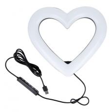 OEM - LED Ring lamp Heart 10 tum med hållare till mobil