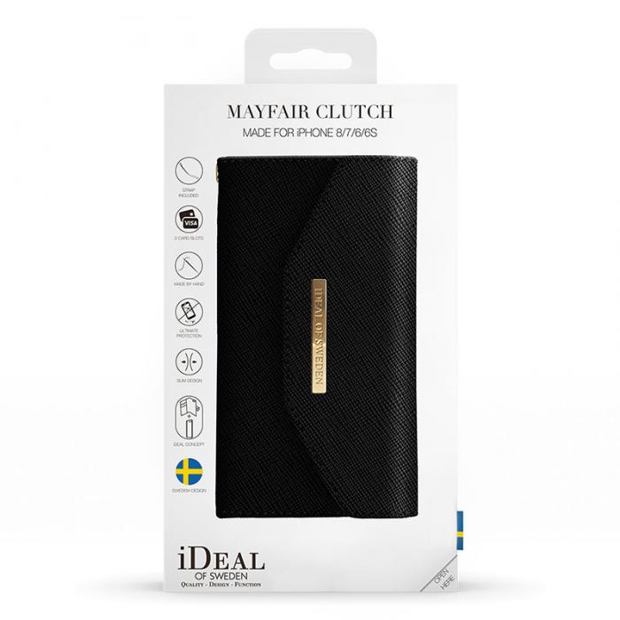 UTGATT4 - iDeal of Sweden Mayfair Clutch iPhone 6/7/8/SE 2020 Svart