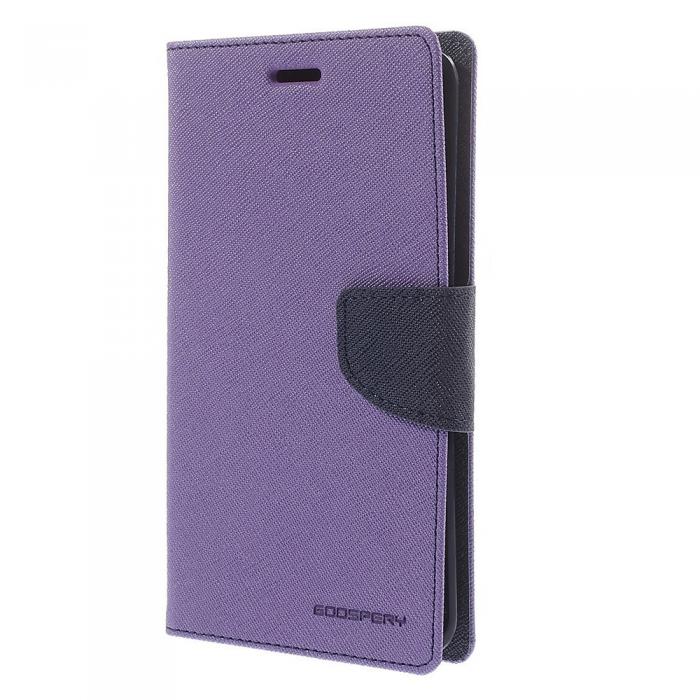 UTGATT5 - Mercury Fancy Diary Plnboksfodral till Samsung Galaxy Note Edge - Lila