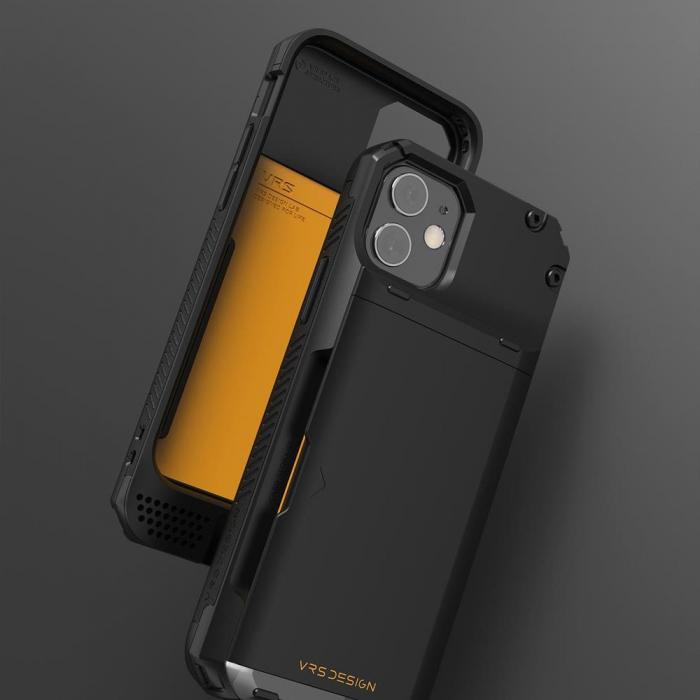 UTGATT4 - VRS DESIGN | Damda Glide Pro Skal iPhone 12 & 12 Pro - Svart