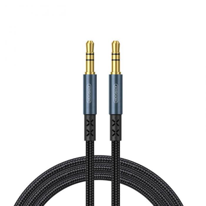 UTGATT4 - Joyroom stereo audio AUX cable 3,5 mm mini jack 2 m dark Bl