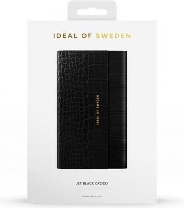 iDeal of Sweden - iDeal Signature Clutch iPhone 6/7/8/SE 2020 - Jet Svart Croco