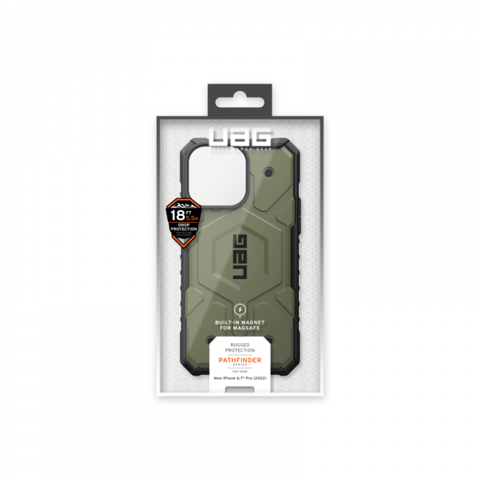 UAG - UAG iPhone 14 Pro Max Skal Pathfinder Magsafe - Olive