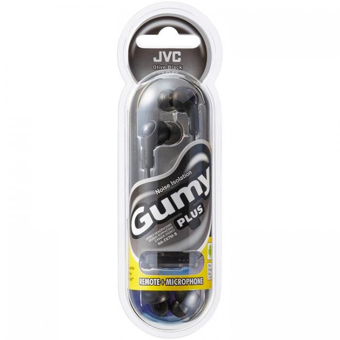 UTGATT1 - JVC Hrlurar FX7M Gumy Plus In-Ear Mic - Svart