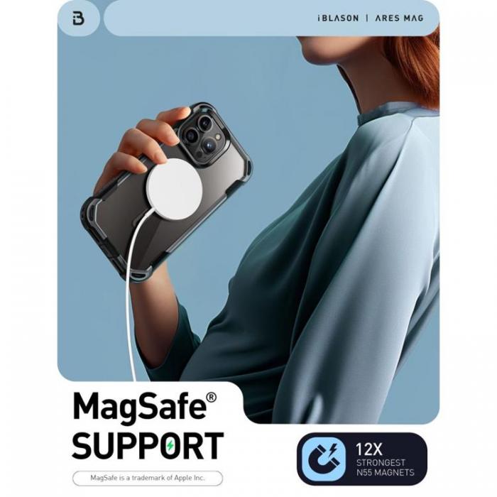 SupCase - Supcase iPhone 15 Pro Max Mobilskal Magsafe Iblsn Ares - Svart