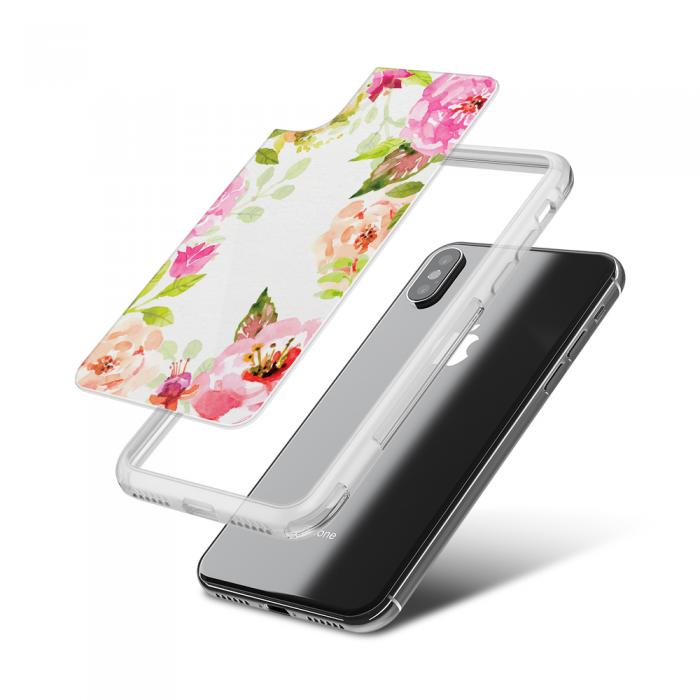 UTGATT5 - Fashion mobilskal till Apple iPhone X - Painted roses