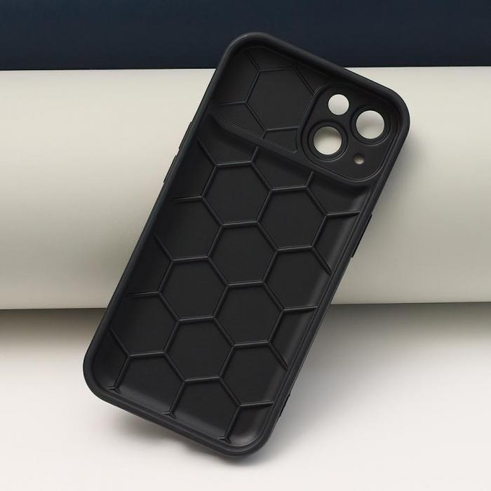 TelForceOne - iPhone 11 Svart Skal Honungskaka-Design Skyddande Stilrent