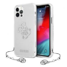 Guess - Guess iPhone 12 Pro Max Skal 4G Silver Charms Collection - Transparent