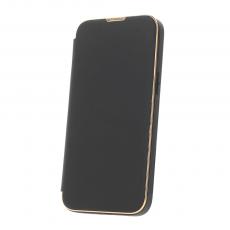 OEM - Guldram Mag fodral iPhone 15 Pro svart
