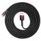 BASEUS - Baseus Cafule lightning kabel QC3.0 2A 3M Svart-Rd