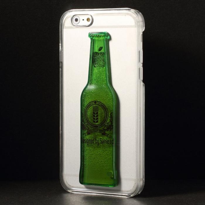 A-One Brand - BaksideSkal till Apple iPhone 6 / 6S - Liquid Beer Bottle (Green)