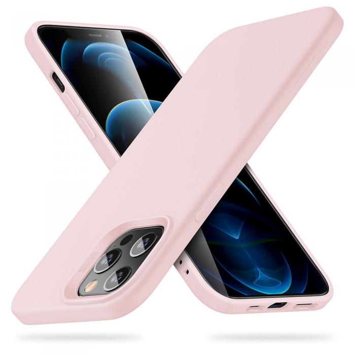 UTGATT5 - ESR Cloud mobilskal iPhone 12 & 12 Pro - Pink Sand