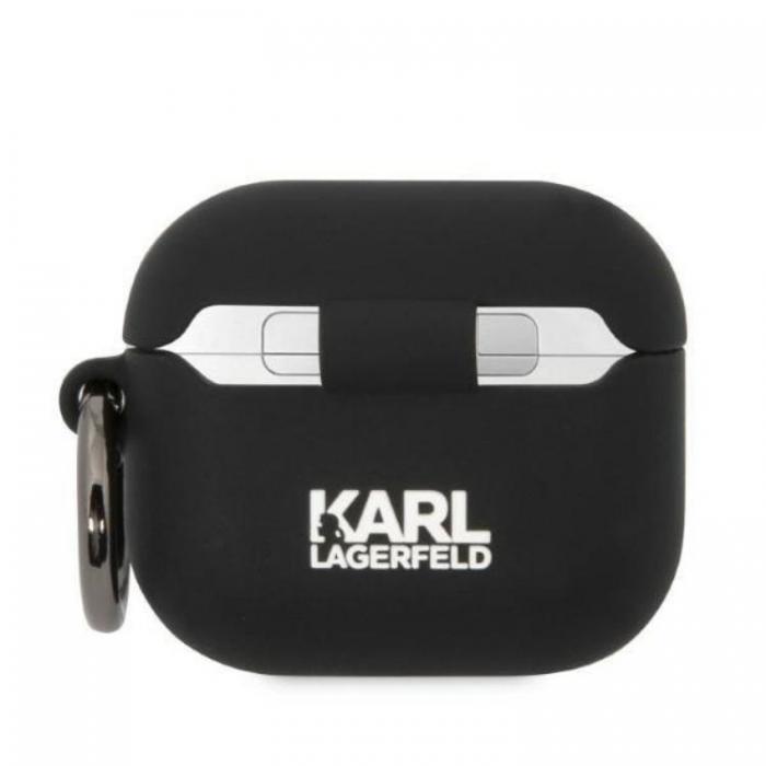 KARL LAGERFELD - Karl Lagerfeld AirPods 3 Skal Silicone Choupette Head 3D - Svart