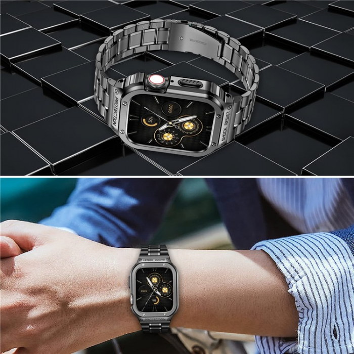 A-One Brand - Apple Watch 6/5/4/SE (44mm) Armband Metall - Tarnish