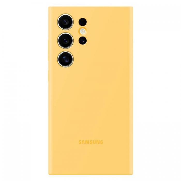 Samsung - Samsung Galaxy S24 Ultra Mobilskal Silikon - Gul