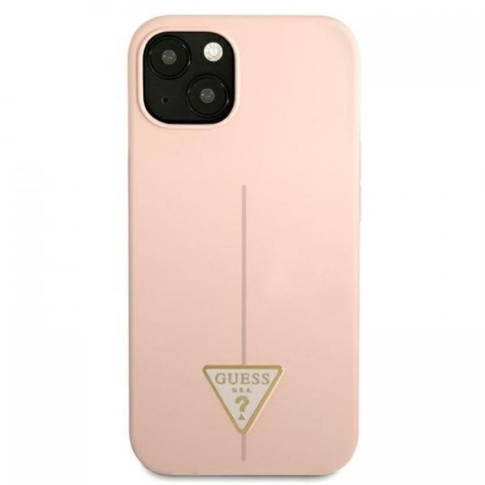 Guess - Guess iPhone 13 mini Skal Silicone Triangle - Rosa