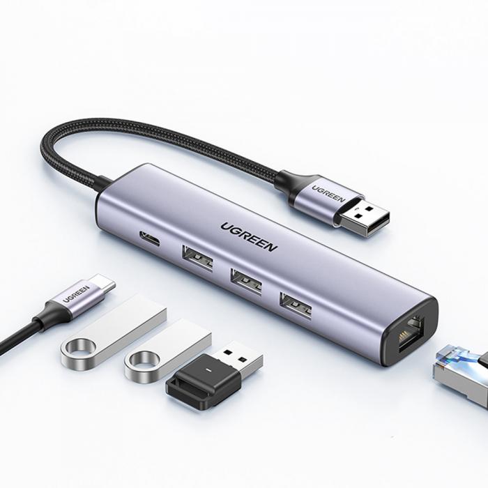 Ugreen - Ugreen Multifunktions Adapter HUB USB Typ-C - Gr