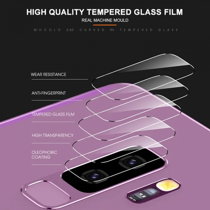 SiGN - Mocolo Galaxy S9 Plus Kameralinsskydd i Hrdat Glas