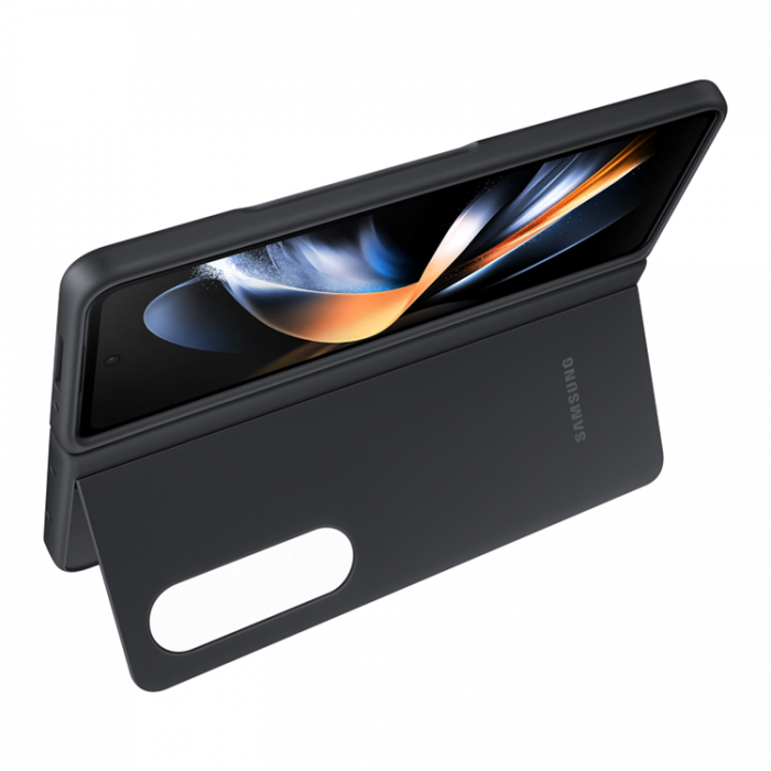UTGATT1 - Samsung Galaxy Z Fold 4 Skal Slim Stativ - Svart