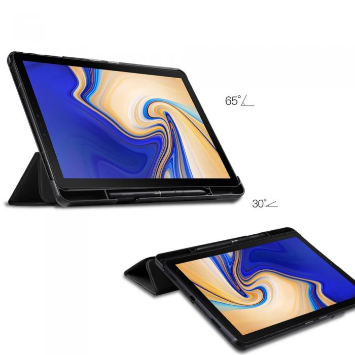 UTGATT5 - Tri-fold Fodral fr Samsung Galaxy Tab S4 10.5 - Svart