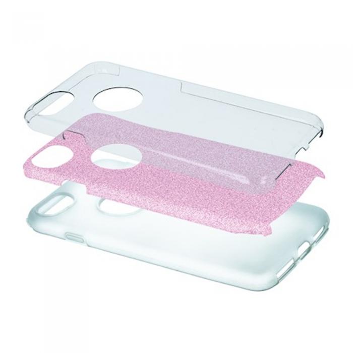 OEM - Glitter Rosa Fodral 3 i 1 fr iPhone 13, Skyddande och Snyggt
