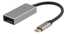 Deltaco&#8233;Deltaco USB-C till DisplayPort Adapter - Rymdgrå&#8233;