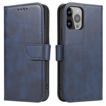 A-One Brand - iPhone 15 Plus Plånboksfodral Magnet Stativ - Blå