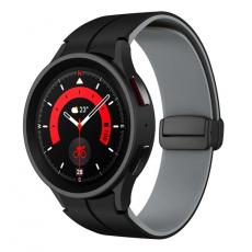 Taltech - Galaxy Watch 6/6 Classic (44/40/47/43mm) Armband - Svart/Grå