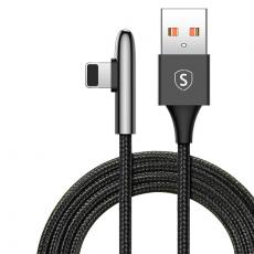 SiGN - SiGN USB till Lightning Gaming Kabel, 2m, 2.4A - Svart