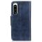 A-One Brand - Sony Xperia 5 IV Plnboksfodral kta Lder Crazy Horse - Bl