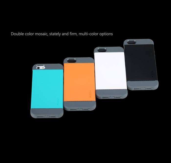 UTGATT5 - Rock Shield Combo Skal till Apple iPhone 5/5S/SE (Vit)