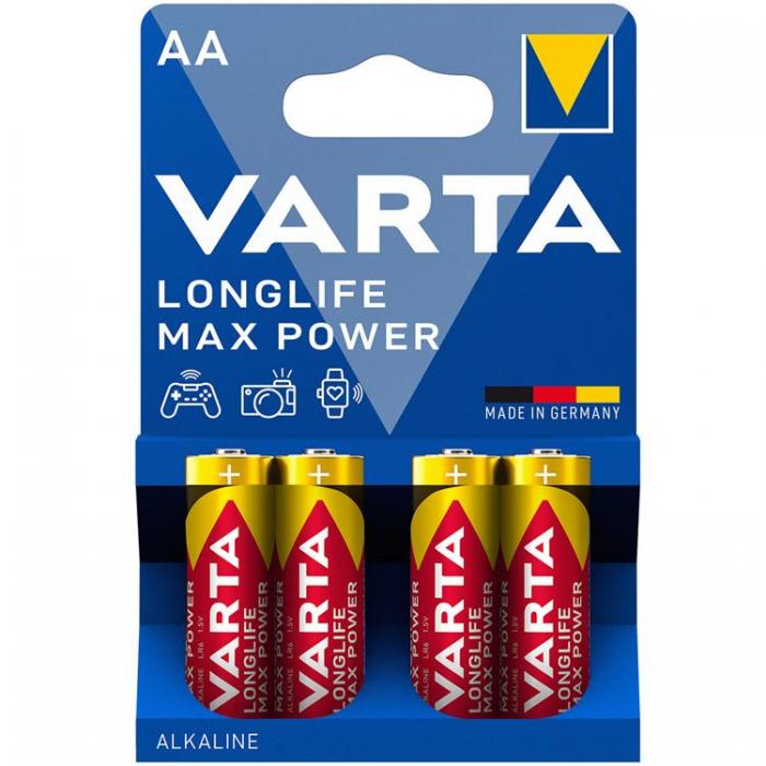 UTGATT1 - Varta 4-pack Longlife Max Power AA / LR6 Batteri