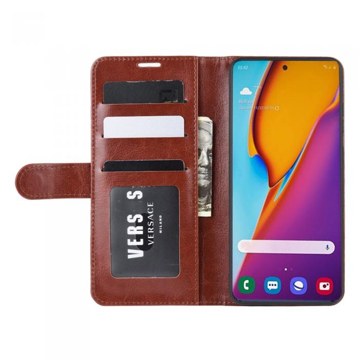 UTGATT5 - Crazy Horse Fodral till Samsung Galaxy S20 Plus - Brun