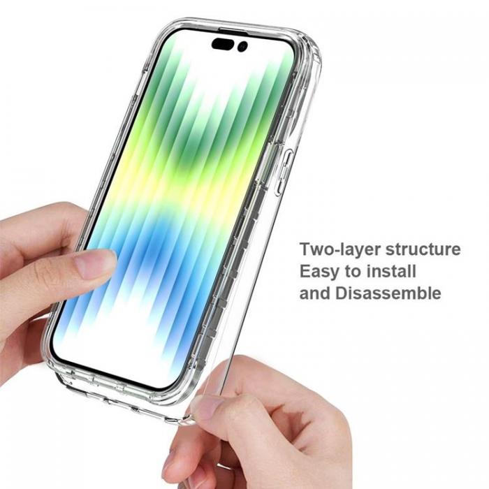 A-One Brand - iPhone 14 Pro Skal Gradient Shockproof - Clear