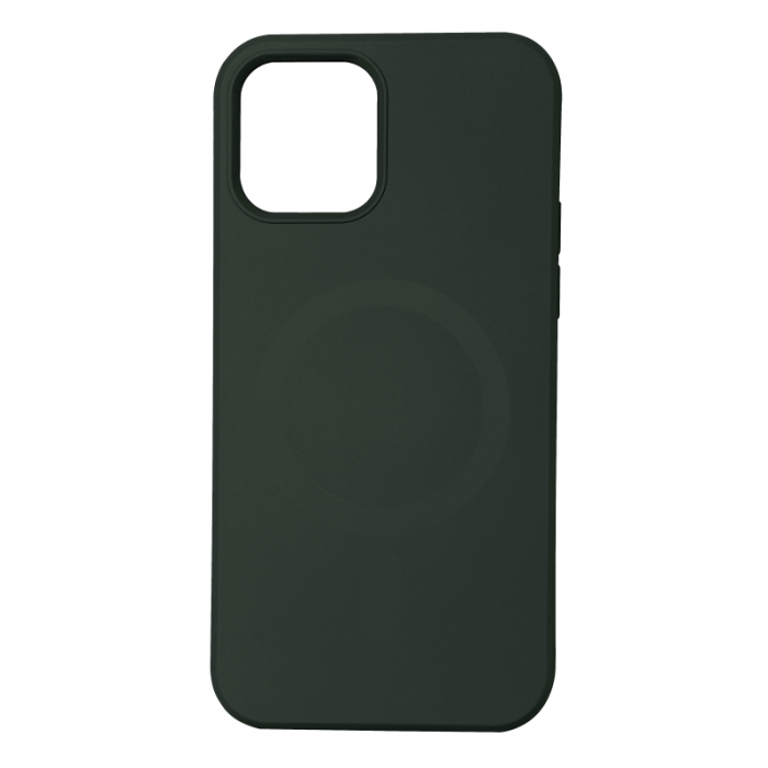 Essentials - Essentials iPhone 12/12 Pro Skal MagSafe Silicone - Grn