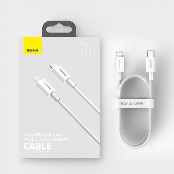 UTGATT5 - Baseus Superior Lightning USB Type-C Kabel 1.5 m - Vit