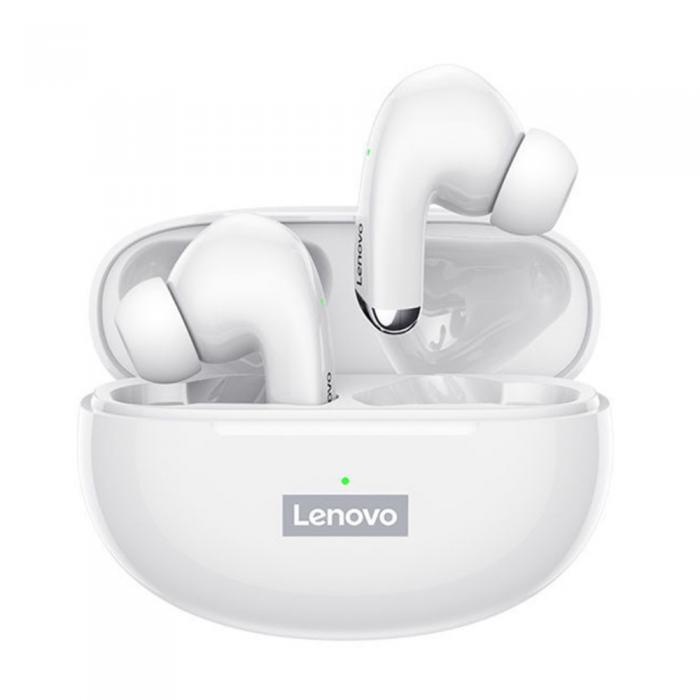 Lenovo - LENOVO LivePods LP5 TWS Thinkplus Bluetooth Trdlsa Hrlurar - Vit